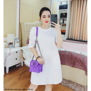 ĐẦM SUÔNG TAY PHỒNG CÓ TÚI 2 BÊN