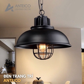 Đèn thả chao kính lồng sắt cổ điển chống nổ - đèn trang trí giá rẻ Việt Nam ANTEICO
