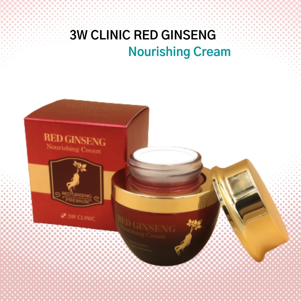 Kem Làm Trắng Và Săn Chắc Da Chiết Xuất Nhân Sâm Đỏ 3W CLINIC 40g