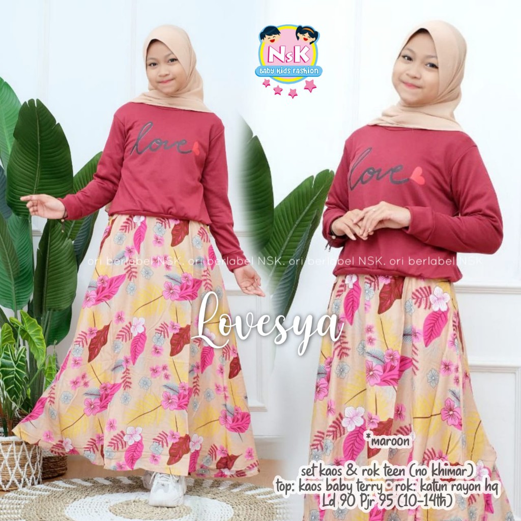 Bộ Đồ Thời Trang Xinh Xắn Dành Cho Bé Gái 10-14 Tuổi