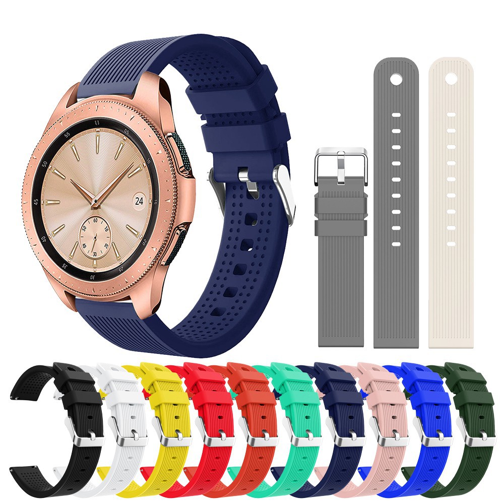 Dây đeo silicon thể thao cho đồng hồ thông minh Samsung Galaxy Watch 42mm 20mm kèm phụ kiện