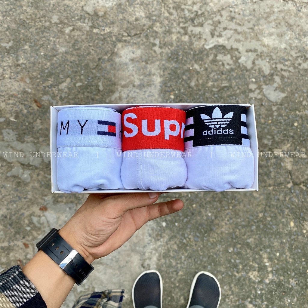 Combo 3 quần sịp nam đùi boxer chất vải cotton kháng khuẩn vượt trội co giãn 4 chiều TIEM COMBO ATS