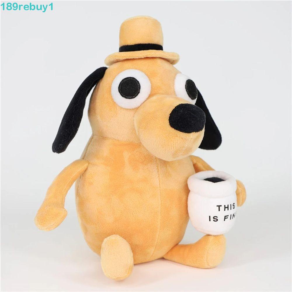 Búp Bê Nhồi Bông REBUY1 This Is Fine Meme Mềm Mại