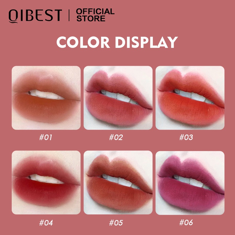 Son môi Qibest 6 màu sắc tùy chọn mịn màng như nhung 23.5g dành cho nữ 
 | BigBuy360 - bigbuy360.vn