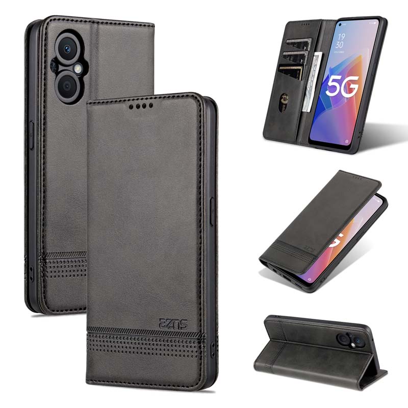 Bao Da PU Điện Thoại Nắp Lật Nam Châm Kiêm Ví Cho OPPO A96 5G Reno 7Z Reno7Z Reno7 Z Vỏ