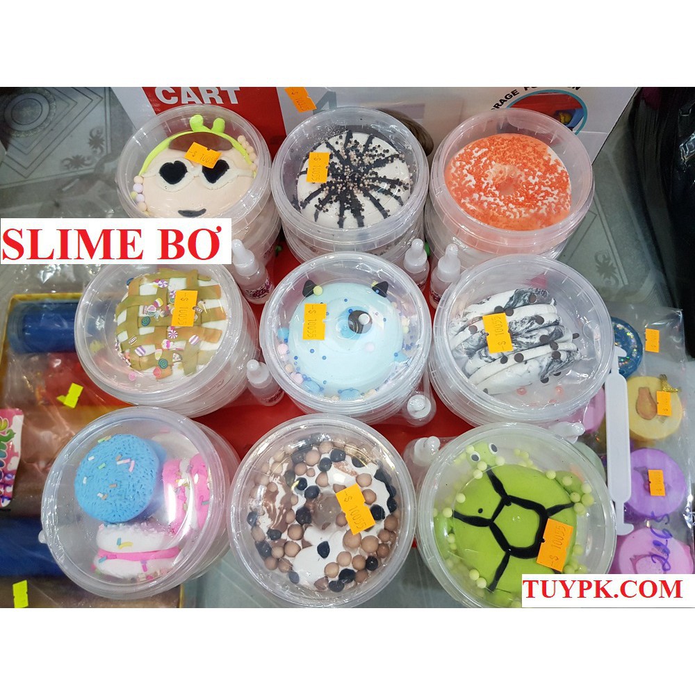 [Slime BƠ]-HOT!!! COMBO 2 hộp: slime sữa + slime đất sét = thành slime BƠ, hình cực dễ thương