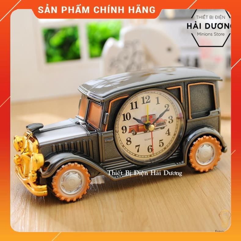 Đồng hồ báo thức mô hình ôtô - xe máy - tàu hỏa - đồng hồ để bàn trang trí sang trọng độc đáo, có chế độ cài báo thức