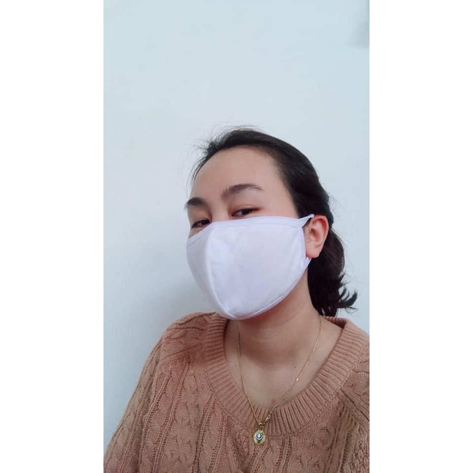 (Bán lẻ 1 cái) Khẩu trang Look At Me vải cotton dệt kim chống bụi kháng khuẩn (Hàng Việt Nam)