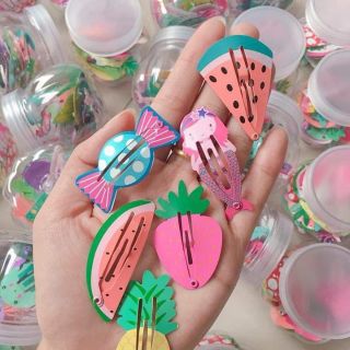 Kẹp tóc hình hoa quả cho bé gái
