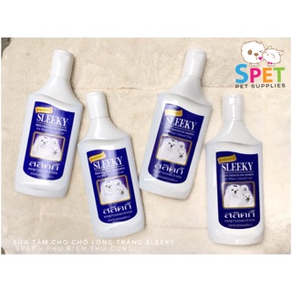 Sữa tắm cho chó lông trắng Sleeky