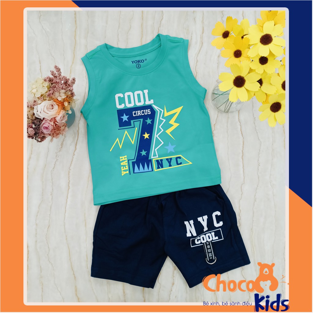 ĐỒ BỘ BÉ TRAI SIZE ĐẠI MÀU VÀNG MÀU XANH LÁ THUN COTTON 4 CHIỀU YOKO