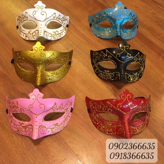 Mặt nạ mắt vẽ kim tuyến hóa trang halloween