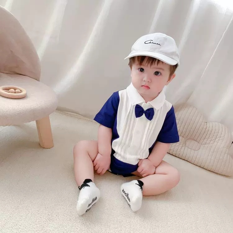 XẢ HÀNG Bộ body công tử cho bé trai siêu cưng, Body bé trai bảnh bao