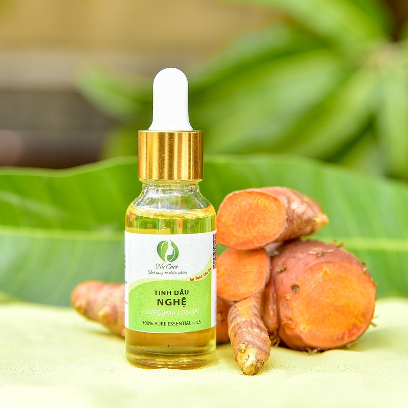 Tinh Dầu Nghệ Nguyên Chất 20ml làm mờ sẹo, mờ thâm chăm sóc da, làm lành vết thương, chống lão hóa NuCare