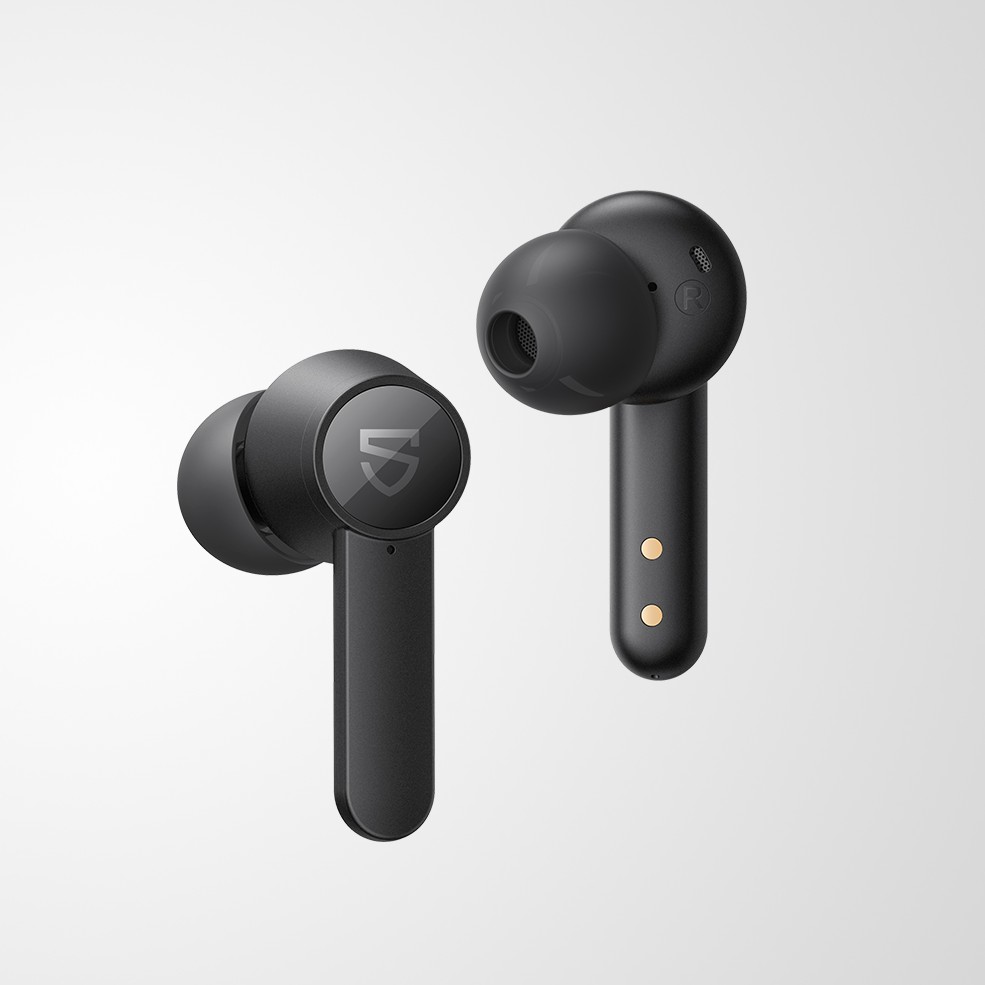 Tai nghe True Wireless Earbuds SoundPEATS Q MCSync Connection Bluetooth 5.0 (Đen) - Hàng chính hãng