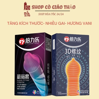 Bao cao su Bilile tăng kích thước có gai - hương vani