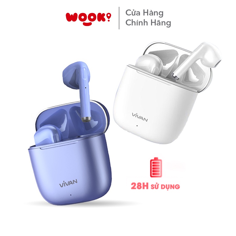 Tai Nghe Bluetooth VIVAN Liberty T220 Playtime Đến 28H Chống Nước Hàng Chính Hãng Bảo Hành 12 Tháng