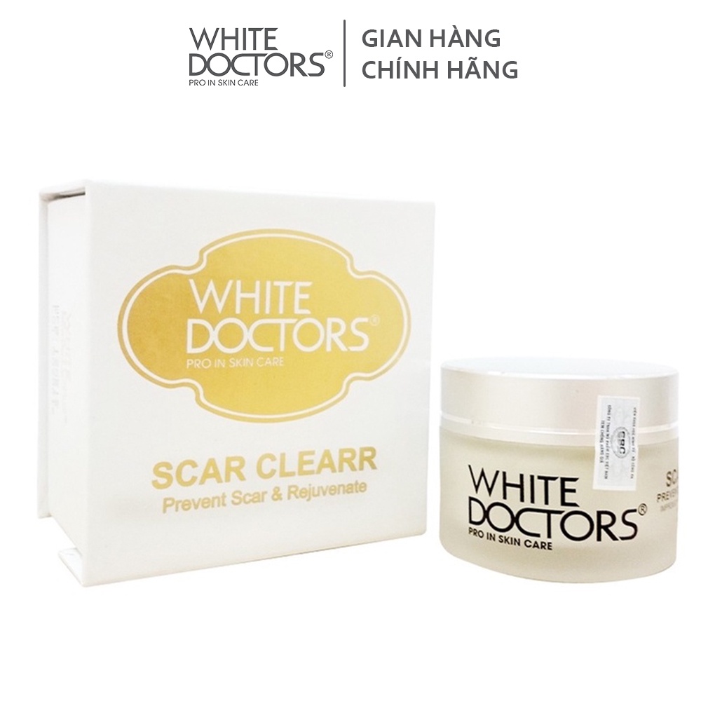 Kem mờ sẹo thâm rỗ White Doctors Scar Clearr trẻ hóa làn da 40g