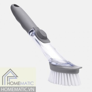 Bàn Chải Cọ Rửa Nồi Với Dung Dịch Tẩy Rửa Tự Tạo Bọt
