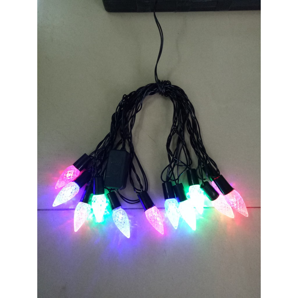 ĐÈN LED DÂY 3M5 HÌNH TRÁI DÂU CHỚP NHIỀU MÀU