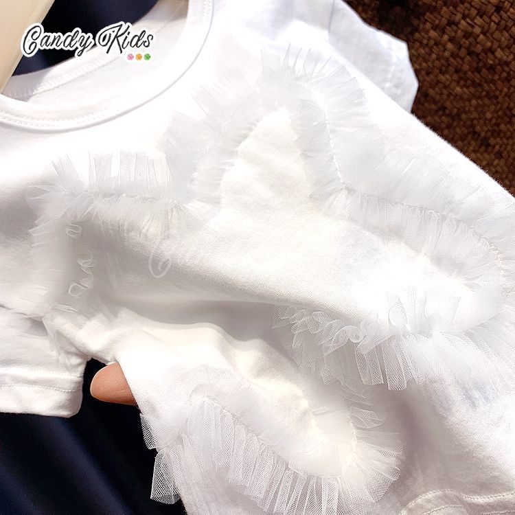 Áo Thun Tay Ngắn Cotton Thoáng Mát Dễ Thương Cho Bé Gái Từ 1-4 Tuổi