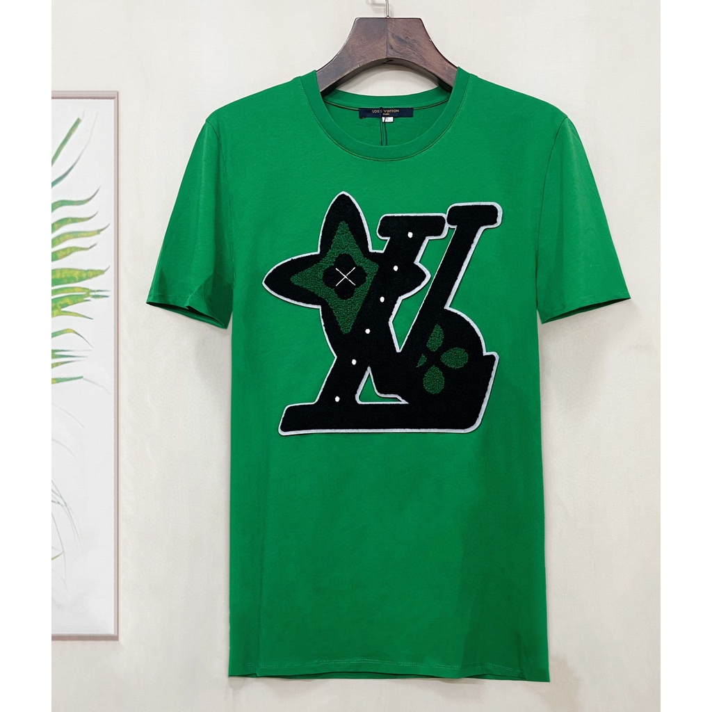 Áo Thun Nam Tay Ngắn Cổ Tròn Thêu Chữ Mới Size S-4XL L0uis Vu1tt 2022