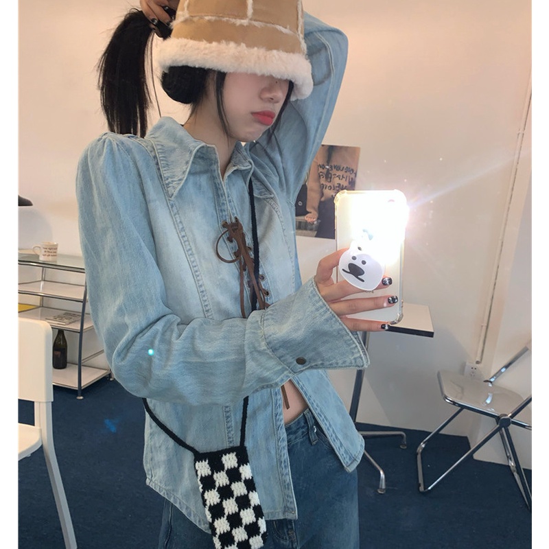 Áo Khoác Denim Tay Dài Chống Nắng Thời Trang Mùa Hè Quyến Rũ Cho Nữ