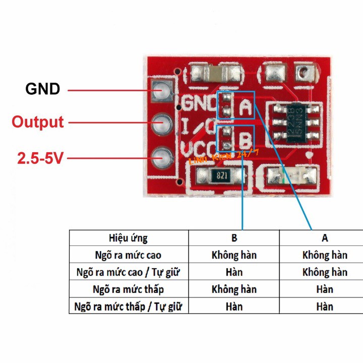 Module Mạch Cảm Biến 1 Chạm TTP223