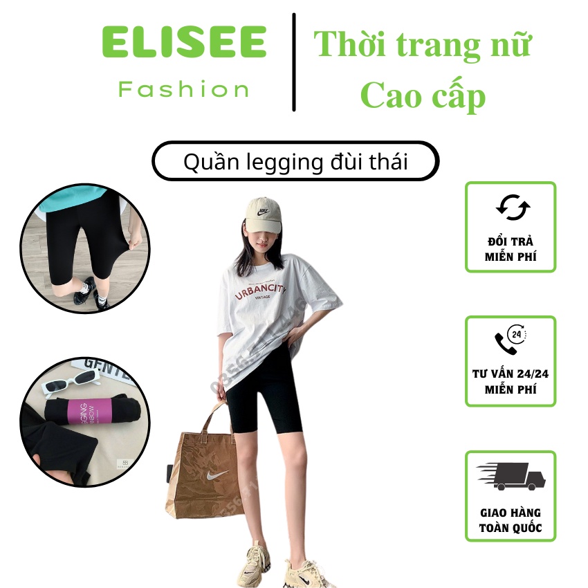 Quần Legging đùi thái 💥 SIÊU HOT 💥 quần đùi nữ mặc vừa thoải mái vận động vừa đứng dáng | BigBuy360 - bigbuy360.vn