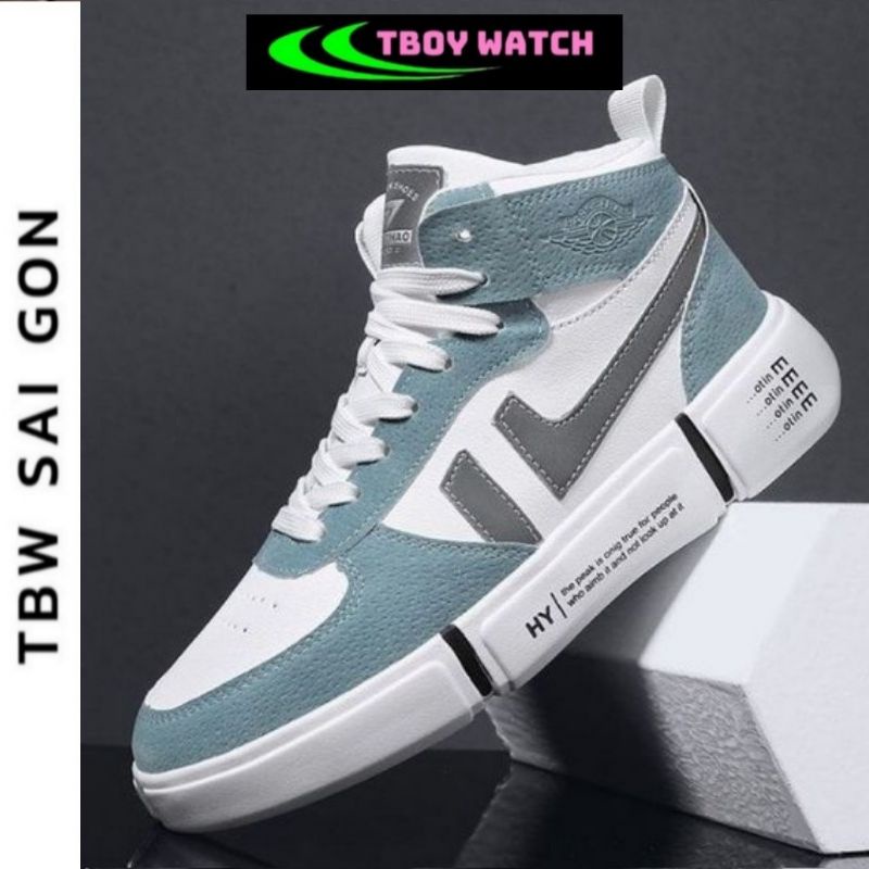 Giày Cao Cổ Nam Phong Cách Hàn Quốc, Giày sneaker thời trang Hot Trend 2022