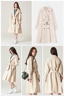 Áo trench coat 8seconds - dư xịn