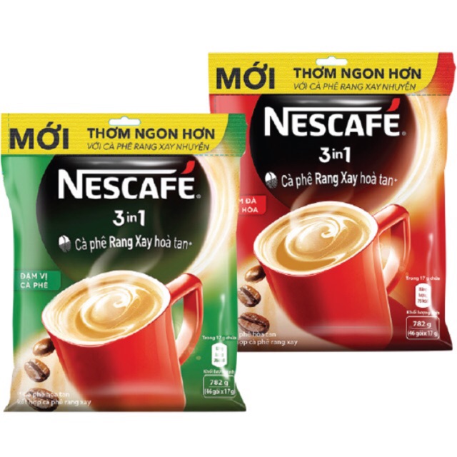 Cà phê sữa NesCafe Đậm đà hài hòa bịch 46 gói x 17g