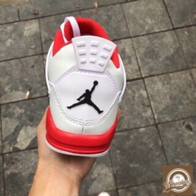 Tết🌺 Giày - Giầy thể thao sneaker AIR JORDAN 4 trắng đỏ thời trang nam, nữ dạo phố Còn Hàng ! ! ! ? ! ! 2020 new . * ' '