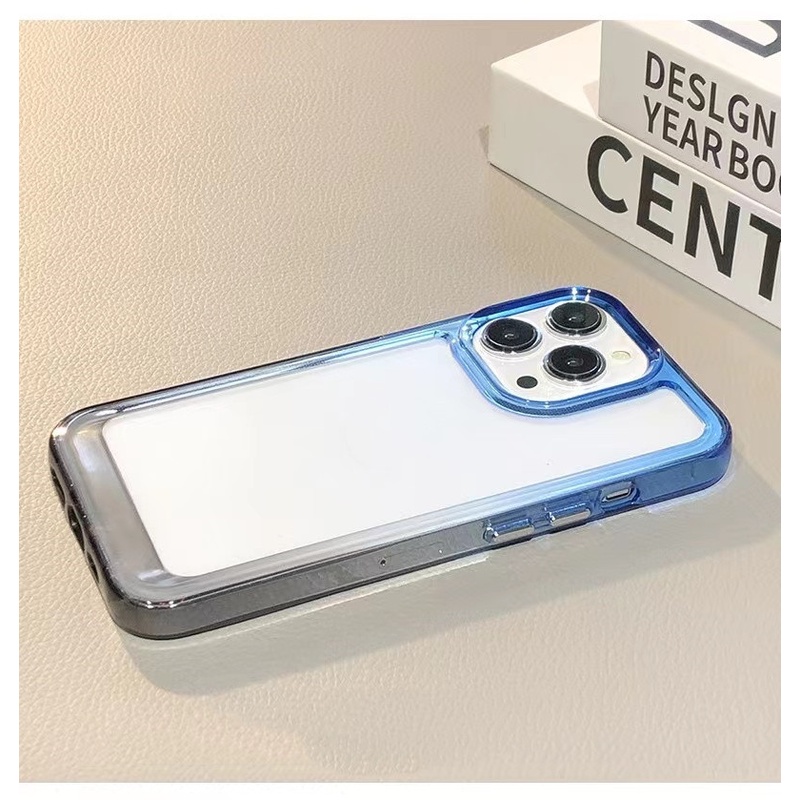 Ốp Điện Thoại Trong Suốt Chống Sốc Màu Gradient Cao Cấp Cho iphone 11 pro max 12 pro max 13 pro max X / Xs max XR