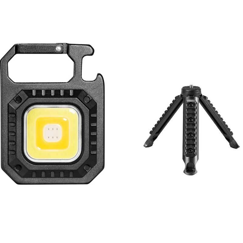 Đèn COB Sạc USB Hình Vuông Đa Năng Gắn Móc Khóa Nam Châm Mạnh Cho Hoạt Động Ngoài Trời