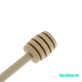 Muỗng múc mật ong bằng gỗ cán dài