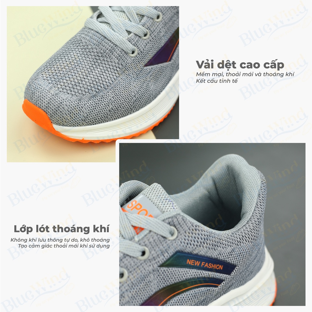 Giày Thể Thao Nam Thời Trang Vải Dệt Thoáng Khí BLUEWIND 68291