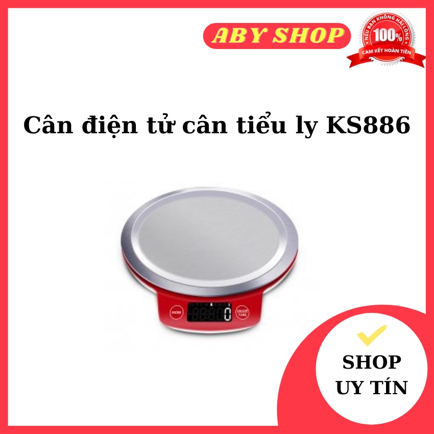 Cân điện tử cân tiểu ly KS886 ⚡ HÀNG CAO CẤP ⚡ cân điện tử chế độ: ml / khối lượng nước / lượng sữa