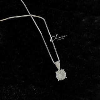 Dây chuyền bạc hạt đá 2 Choco Jewelry