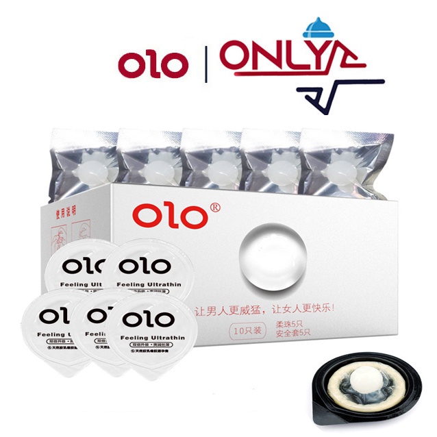 Bao cao su ONLYX 001 Trắng Ngọc Trai 5+5 BCS Gai Kéo Dài Thời Gian