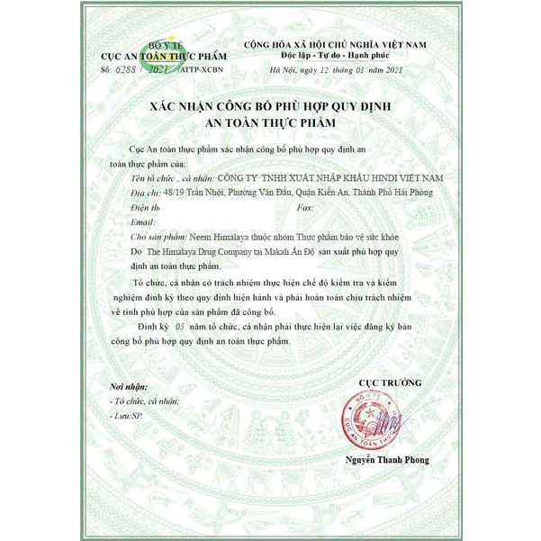 Himalaya Neem - Da đep sạch mụn, Hỗ Trợ Cải Thiện Mụn, Nuôi Dưỡng Và Bảo Vệ Da | 60 Viên
