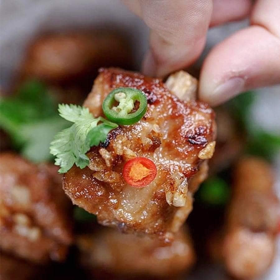Sườn heo ướp BBQ - Sườn cánh buồm ướp sẵn