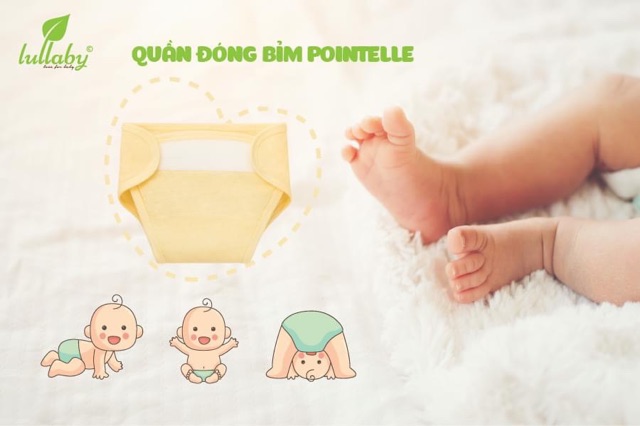 [LULLABY SALE] Set 5 QUẦN ĐÓNG BỈM Sơ sinh/ Bé trai/ Bé gái