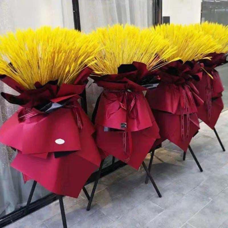 BÔNG LÚA MẠCH VÀNG sấy khô BÓ 100 Bông-Bông Lúa Mạch Thần Tài Sấy Khô Bền Đẹp Không Tàn