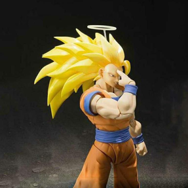 Mô hình cao cấp Songoku ssj3 FIGMA có khớp cử động được figure Anime manga series dragon ball son goku super saiyan 3