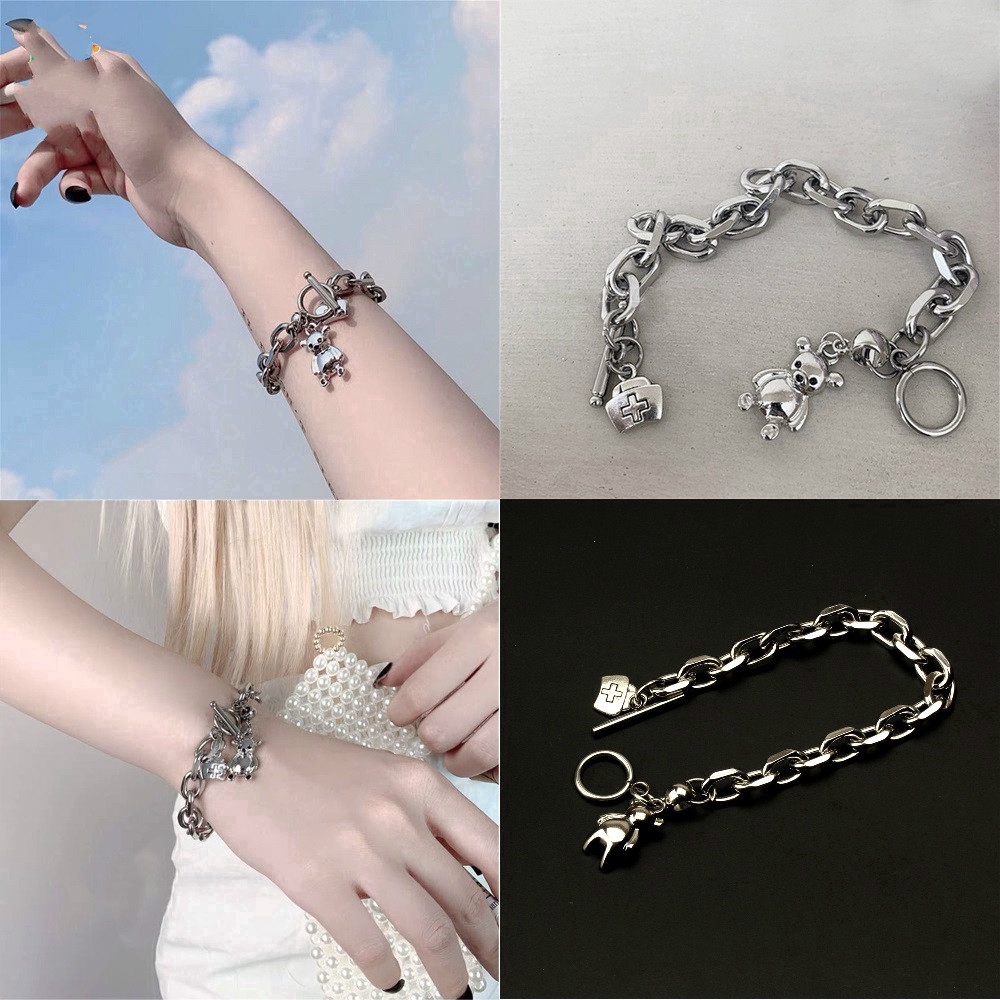 Vòng Tay Mặt Hình Gấu Hoạt Hình Đáng Yêu