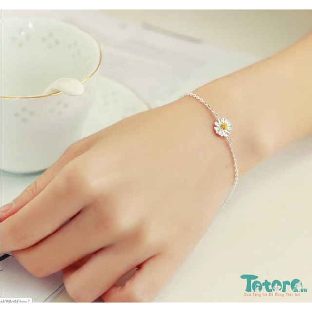Vòng tay bạc 925 cúc hoạ mi
