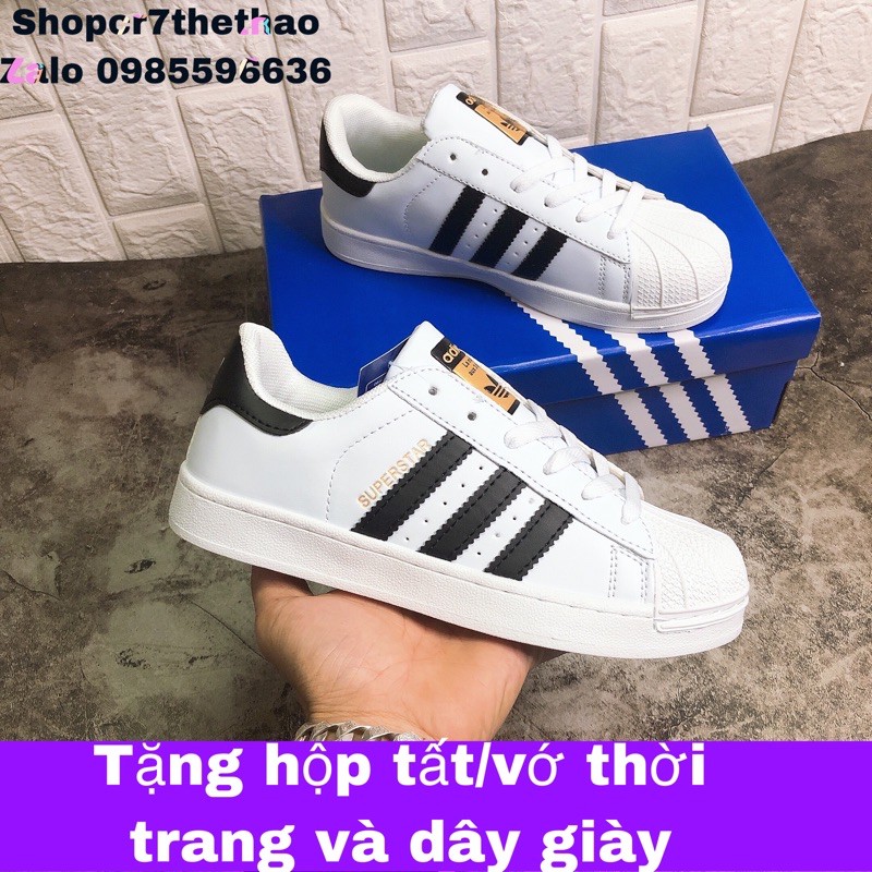 [Tặng Tất,Hộp và dây giầy] giầy thể thao mũi sò nam nữ