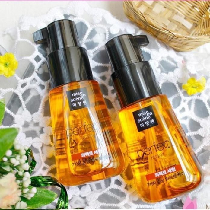 Tinh chất dưỡng tóc Miseen Scène Perfect Repair Serum Light giúp phục hồi hư tổn, ngăn gãy rụng tóc