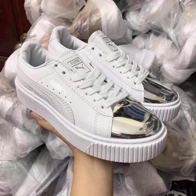 🌹[ FREE SHIP ]🌈 Giày 𝐏𝐔𝐌𝐀 Phản Quang Bóng, Giày thể thao 𝐏𝐮𝐦𝐚 Mũi Bạc, Giày 𝐩𝐮𝐦𝐚 Mũi Bóng bản đẹp 2021 💦💦 | BigBuy360 - bigbuy360.vn